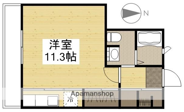 ウィスティリアB棟(ワンルーム/2階)の間取り写真