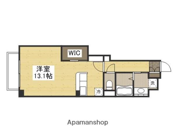 リビンコートSTUDIO富町(ワンルーム/8階)の間取り写真