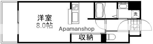 グランデ大森Ⅱ(ワンルーム/2階)の間取り写真