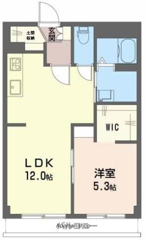 PURE・LIFE-KUME(1LDK/3階)の間取り写真