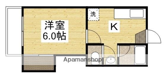 コーポセレッソⅡ(1K/2階)の間取り写真