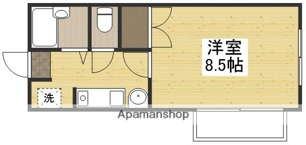 フォレスト大元(1K/3階)の間取り写真