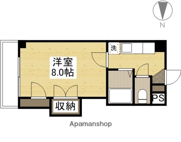 ロジェ芳泉(1K/4階)の間取り写真