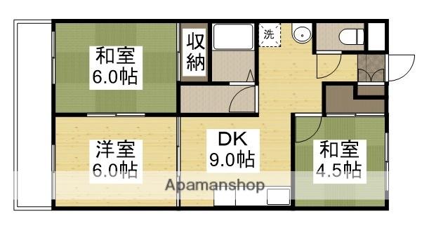 サクシード今(3DK/3階)の間取り写真