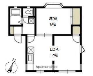 ファミーユKⅡ(1LDK/1階)の間取り写真