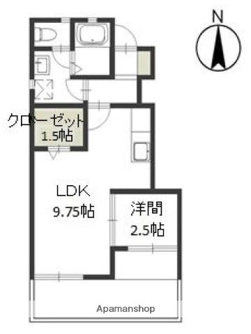 ボア・ラヴィーヌ F棟(1LDK/1階)の間取り写真