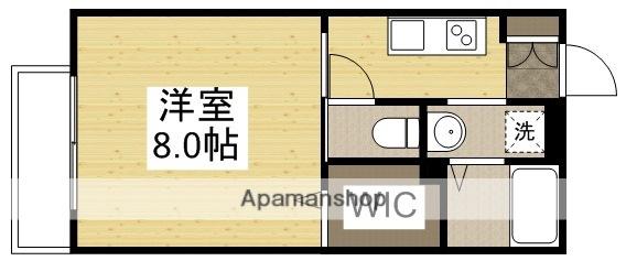 アモリーノC棟(1K/1階)の間取り写真