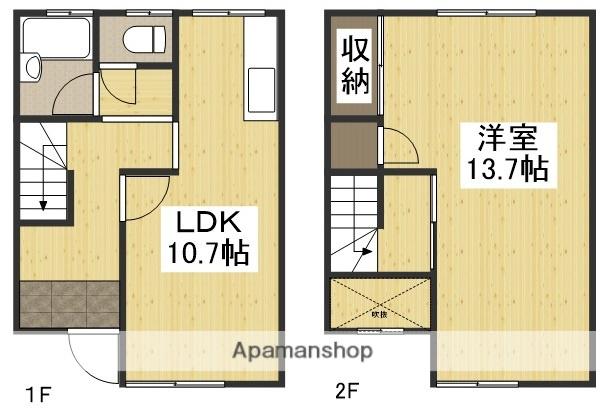 メゾン・ド・リセA(1LDK)の間取り写真