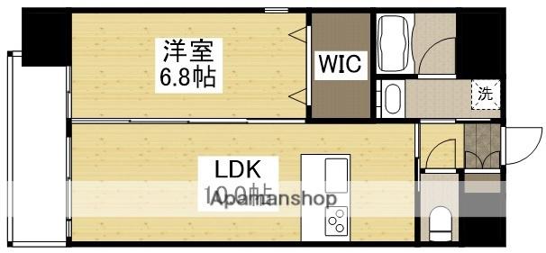 ハアラン高柳(1LDK/10階)の間取り写真