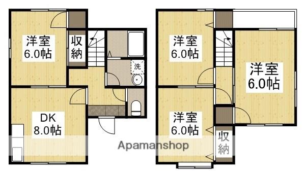 水島臨海鉄道 倉敷市駅 徒歩16分 2階建 築34年(4DK)の間取り写真