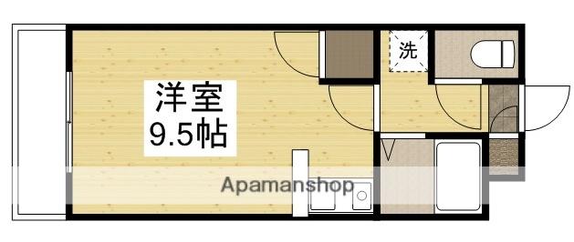 メモリアルハイツ(ワンルーム/3階)の間取り写真