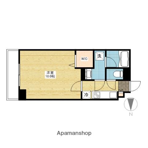 FRIEND COURT 岡山医大東(1K/10階)の間取り写真