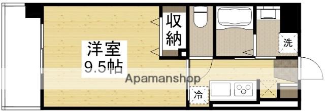 福富グラードマンション(1K/4階)の間取り写真