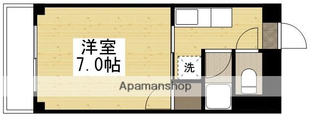 マリンタック神田(1K/3階)の間取り写真