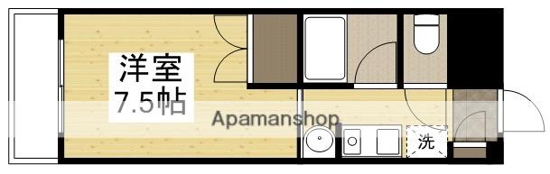 KSB下伊福B棟(1K/2階)の間取り写真