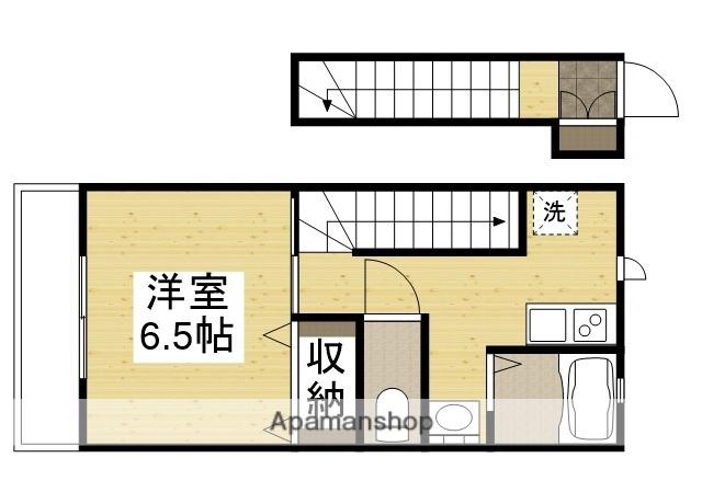RELUXIA(1K/2階)の間取り写真