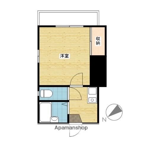 西川原第3レジデンス(1K/1階)の間取り写真