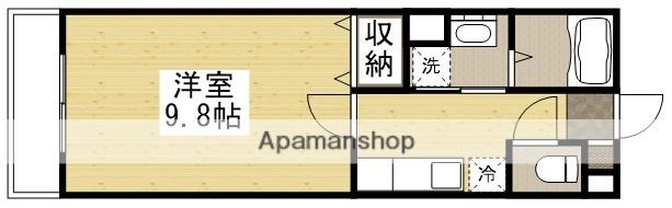 サンステージ大和町(1K/1階)の間取り写真