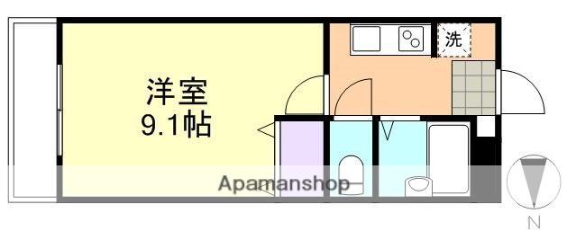 イーストピア扇(1K/1階)の間取り写真