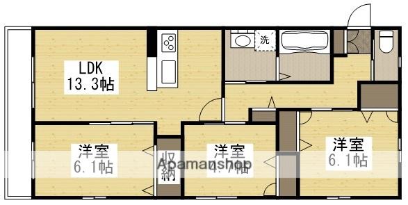 エアフォルクⅤ(3LDK/2階)の間取り写真