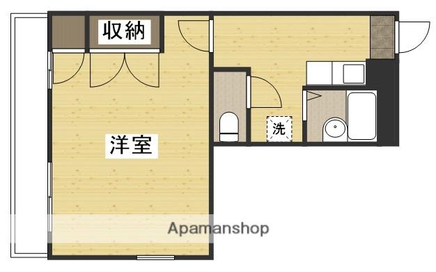 パレスTAKENAMI(1K/1階)の間取り写真