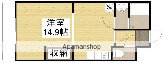メゾン・エクセラン(ワンルーム/1階)の間取り写真