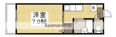 コーポアムールA(1K/2階)の間取り写真