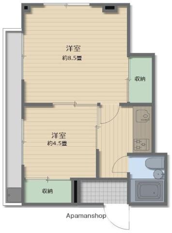 RIAN美和(2K/4階)の間取り写真