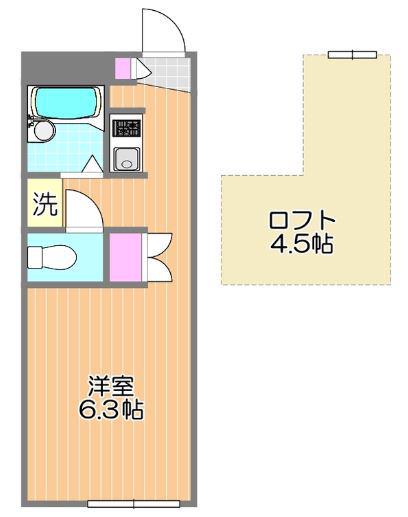 FOREVER RESIDENCE IMAⅢ(ワンルーム/1階)の間取り写真