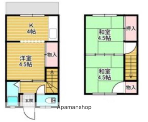 日吉町M様共同(3K)の間取り写真