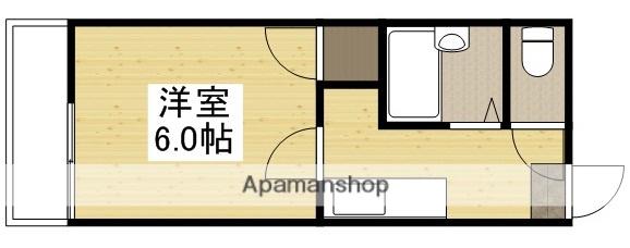 サンステージ68 A棟(1K/1階)の間取り写真