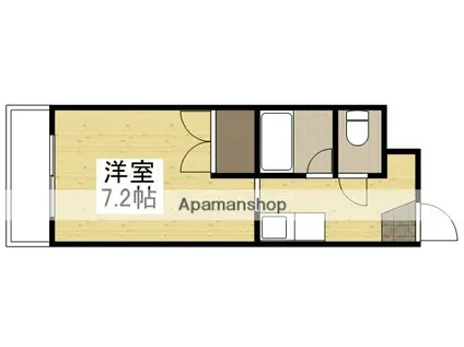 神田K2スクエア(ワンルーム/3階)の間取り写真