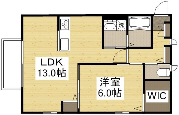 サディラ(1LDK/1階)の間取り写真