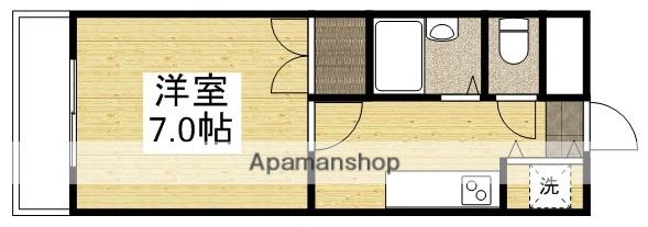 フォーラム20(1K/2階)の間取り写真