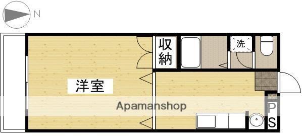 ディアーライフ奥田(1K/3階)の間取り写真