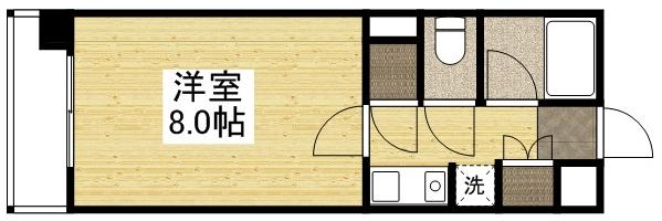 イマージュ・シャトー(1K/10階)の間取り写真