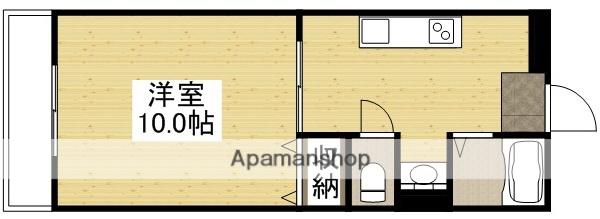 第7北村ビル(1K/1階)の間取り写真