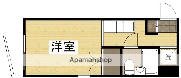 ノーブルハイツ清心町(ワンルーム/3階)の間取り写真