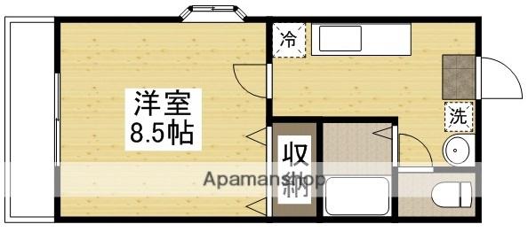 第5・6北村ビル(1K/2階)の間取り写真
