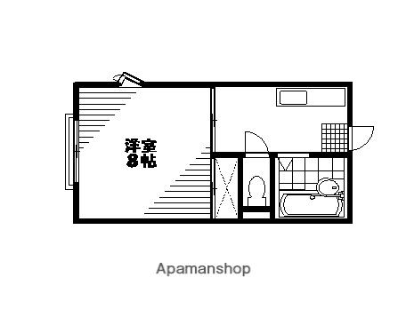 カーサヴェルデ(1K/2階)の間取り写真