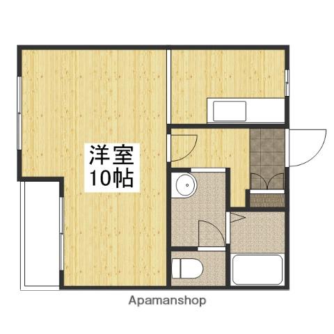 アーバンハウス大供(ワンルーム/3階)の間取り写真