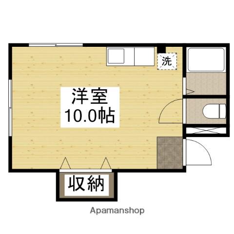 フレール津倉(ワンルーム/3階)の間取り写真