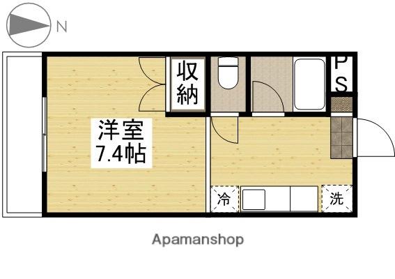 サンパレスイノウエ(ワンルーム/3階)の間取り写真