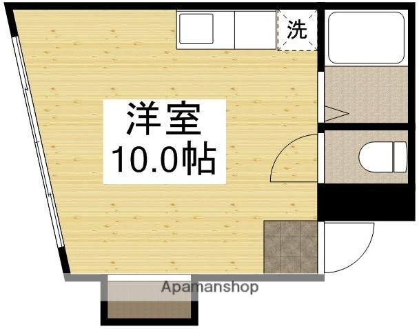 フレール津倉(ワンルーム/4階)の間取り写真