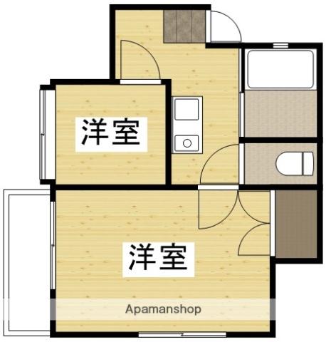 グラデボーレ南方(2K/1階)の間取り写真