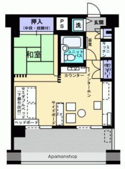 アルファコンフォート岡山(ワンルーム/9階)の間取り写真