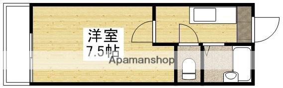 シェ・モア(1K/2階)の間取り写真