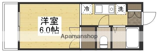 ホーメスト中島 B棟(ワンルーム/3階)の間取り写真