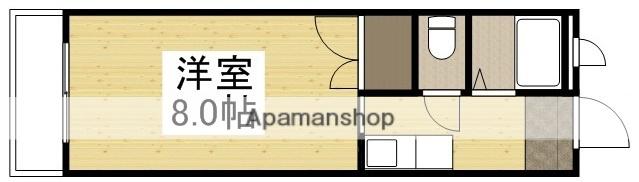 ドリームマンション(ワンルーム/3階)の間取り写真