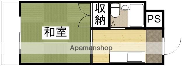 富田町共同ビル(1K/2階)の間取り写真